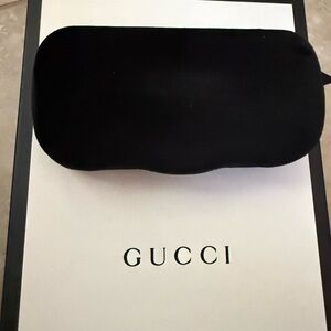 Gucci Black Velvet sunglasses case